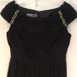 Sale! Donna Ricco sz4 black silk chiffon cocktail dress